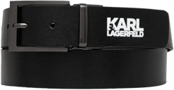 logo-print leather belt