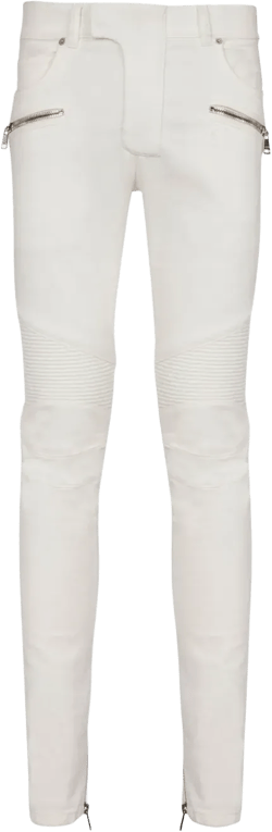 Biker mid-rise slim-fit jeans