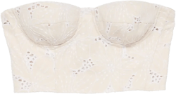 floral-embroidered top