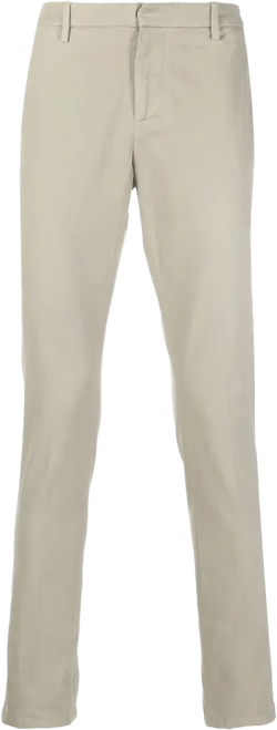 slim-cut chino trousers