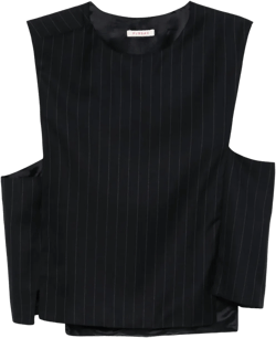 striped wool waistcoat