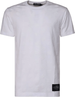 logo-flocked cotton T-shirt