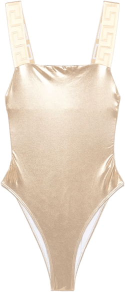 Greca-detail swimsuit