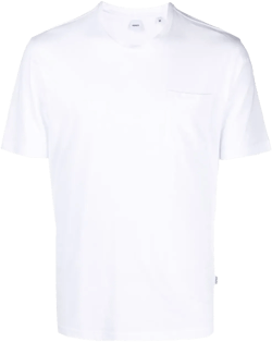 logo-patch jersey T-shirt