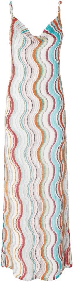 zigzag maxi dress