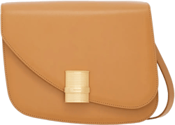 medium Asymmetric leather crossbody bag