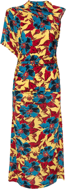 Wrapped midi dress