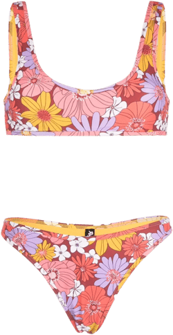 Coolio floral-print bikini set