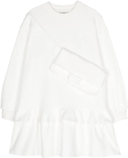 ruffled cotton dress
