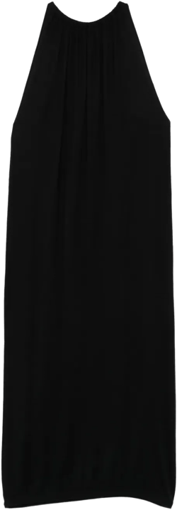 draped midi dress