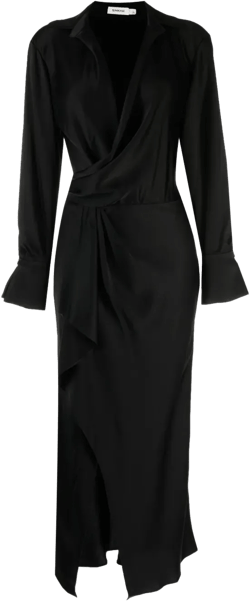 Talita wrap-design dress