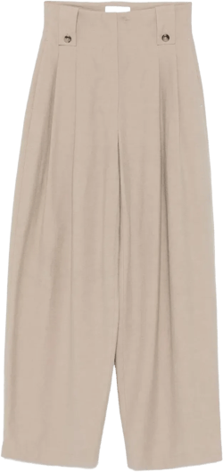 pleated wide-leg trousers