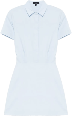 short-sleeved A-line dress