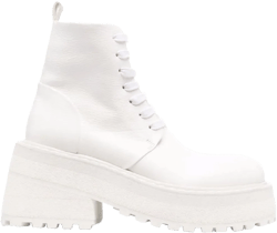 lace-up platform-sole leather boots