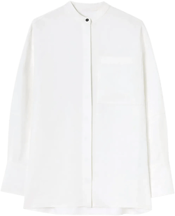 drop-shoulder linen shirt 