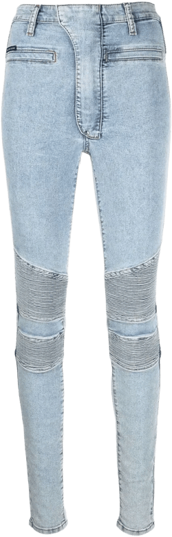 Iconic high waisted biker jeans