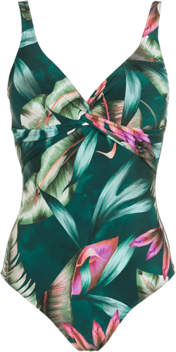 Adriana leaf-print swimsuit