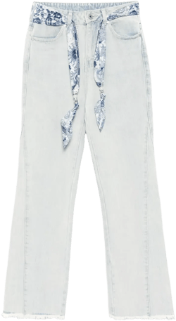 scarf detail jeans