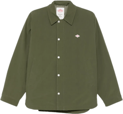 logo-patch shirt jacket 