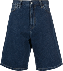 logo-patch denim shorts 