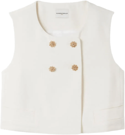 floral-button vest