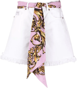 scarf-belt shorts