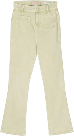high-rise slim-kick jeans