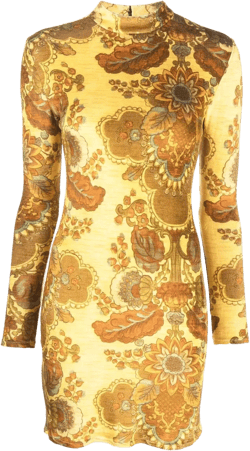 all-over graphic-print dress