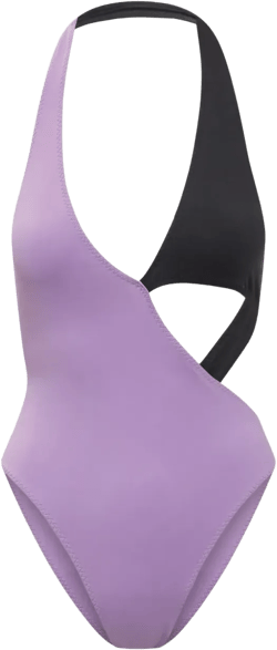 colour-block swimsuit