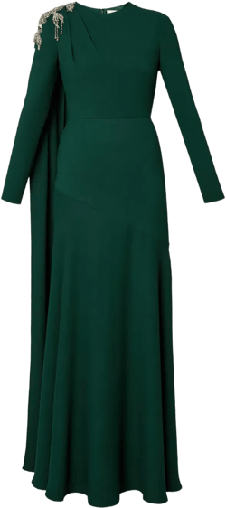 long-sleeve gown