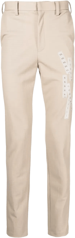 high-waisted straight-leg trousers 