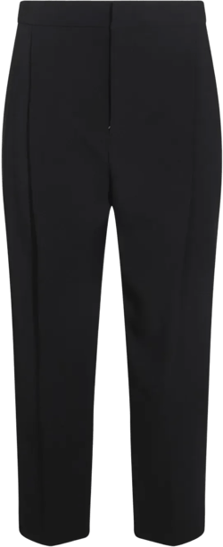dart-detail crepe trousers