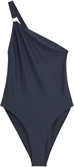 asymmetric shimmer swimsuit