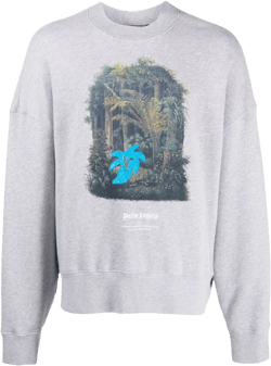 graphic-print cotton sweatshirt