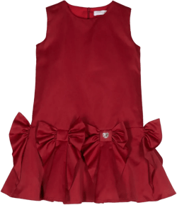 bow-detail sleeveless dress 