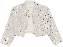 sequin-embellished cropped jacket