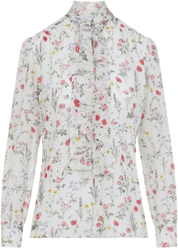 floral-print shirt