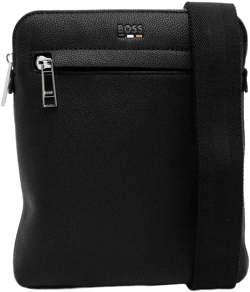 logo-debossed messenger bag