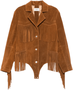suede fringed jacket