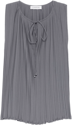 plissé-effect blouse