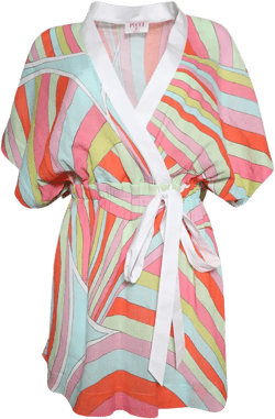 Iride-print cotton dress