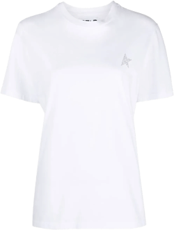 glitter-logo cotton T-shirt