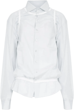four stitch-logo cotton shirt