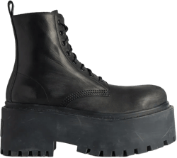 Women's Strike Platform Bootie in Black