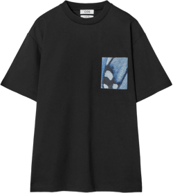 OVERSIZED JACQUARD-PATCH T-SHIRT