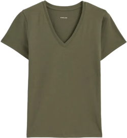 The Slim V-Neck Tee in Essential Cotton