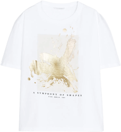 METALLIC GRAPHIC T-SHIRT