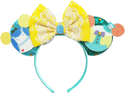 Mouse Ear Headband,Alice Bow Ear Hairband,Sequin Princess Bow Ears Hairband for Women Adult Cosplay Costume Birthday Party Decorations Favor Glitter Hair Accessory(41)