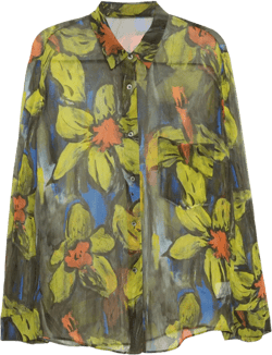 floral-print shirt