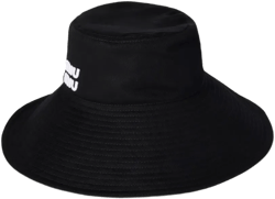 Drill wide-brim bucket hat